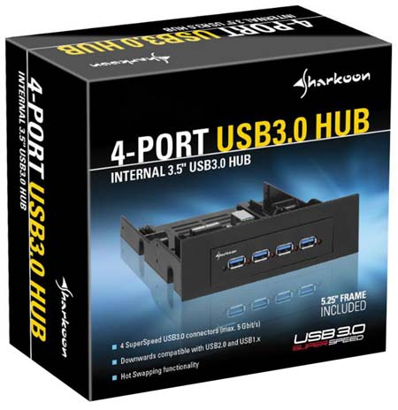 Sharkoon показывает USB 3.0 хаб на четыре порта